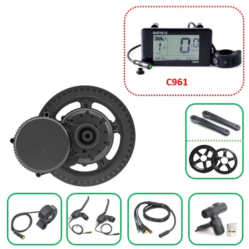 Zestaw silnika G340 do montażu – Mid Drive Motor Kit 52V 1000W recenzja i cena