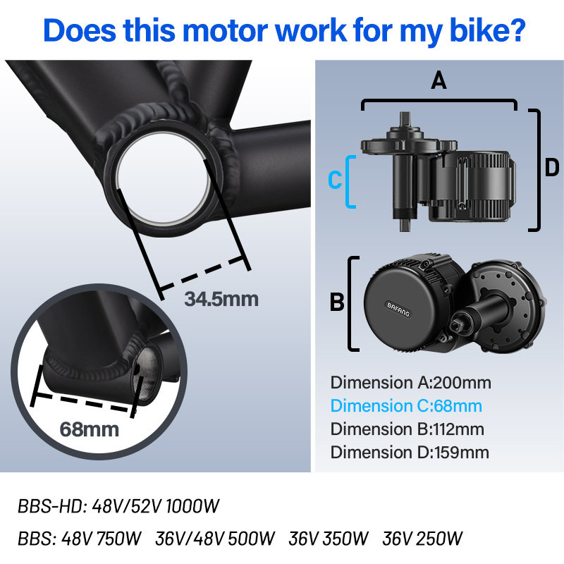 BAFANG BBSHD BBS01 BBS02B BBS0 – Bafang Bbshd 1000W Conversion Kit recenzja i cena