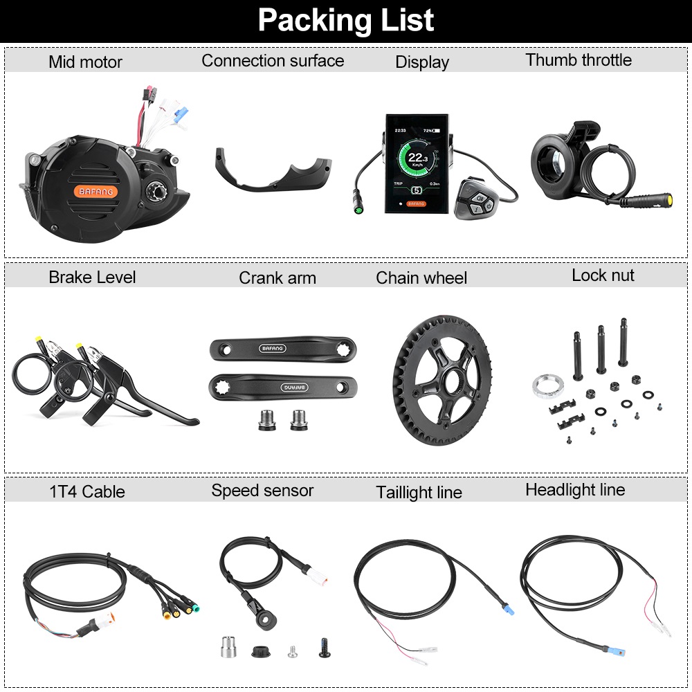risunmotor M620 G510 48V 52V 1 – Mid Drive Motor Kit 52V 1000W recenzja i cena